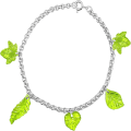 Miniatyrbillede 5 af 5: Akryl Leaf Beads Leaf Form Pendant Charms Maple Leaves Beads