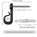 Miniatyrbilde 2 av 7: 20 stk Hanger Kroker String Light Skrue Kroker