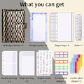 Miniatyrbillede 2 af 10: Budget Binder Money Organizer for kontanter KUN SORT SKAL KUN black only shell-only shell
