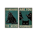 Miniatyrbild 4 av 7: Bajsar du Kattskylt Katt Badrumsinredning TYP 1 TYP 1 TYPE 1