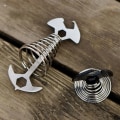 Miniatyrbillede 4 af 10: 2 Stk Spring Fishbone Ankerteltpløkker SØLV Silver
