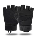 Miniatyrbillede 10 af 10: Udendørs taktiske handsker Halvfingerhandsker SORT M M Black M-M
