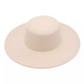 Miniatyrbilde 10 av 10: Dame Flatcap Wide Rim Filt Hat CAMEL Camel