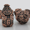 Miniatyrbilde 7 av 10: 7 STK Metallterningsett terninger RØD red