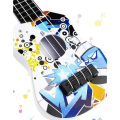 Miniatyrbild 4 av 9: Simuleringsgitarr Mini Ukulele C C C
