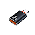 Miniatyrbilde 7 av 10: Type C til USB 3.1 Adapter Type C hanne til USB hunn SVART Black