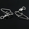 Miniatyrbilde 5 av 10: 50 stk Fishing Snap Connector med Pin Rolling Swivel 3 3 3