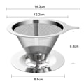 Miniatyrbillede 1 af 10: Kaffefilter Kaffe Drip Mesh 600 MESHL-MED BASE L-MED BASE 600 MeshL-With Base
