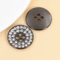 Miniatyrbild 6 av 10: Metall Rhinestone Knappar Skjorta Knappar GULD 15MM10ST 10ST gold 15MM10pcs-10pcs