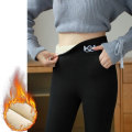 Miniatyrbilde 9 av 10: Fleeceforede Leggings Vinter Leggings LYS GRÅ 3XL Light Grey 3XL