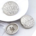 Pikkukuva 10 / 10: Metallinapit Paidan napit SILVER 23MM10KPL 10KPL silver 23MM10pcs-10pcs