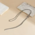 Miniatyrbillede 10 af 10: Snake Bone Chain Chain Halskæde SØLV silver