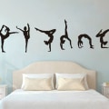 Miniatyrbillede 5 af 7: 2 stk. Vægmærker Gymnastik Vægmærke Mural Sticker