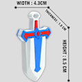 Miniatyrbillede 2 af 10: Retractable Sword 3D Printed Gravity Toy BLÅ Blue