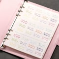 Pikkukuva 4 / 10: Envelope Challenge Binder Säästökirja VAALUNpunainen pink