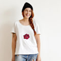 Miniatyrbillede 3 af 5: 10 stk Rose Broderede Patches Beklædning Iron-on Broderet
