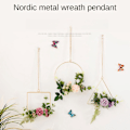 Pikkukuva 7 / 7: 3 set kukkavanne seppeleitä metalliseppeleen tekokukat vanne White 3 Set-3 Set