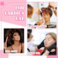 Pikkukuva 10 / 10: 3 kpl Slick Brush Set Harjainen hiusharja KELTAINEN yellow