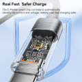 Miniatyrbilde 5 av 9: Mobil datakabel Ladekabel 2M100W C-C GRÅ 100W C-C GRÅ 2m100W C-C Grey