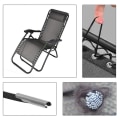 Miniatyrbilde 9 av 10: 4 Stk/sett Elastisk Cord Stol Recliner GRÅ grey