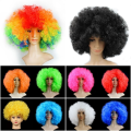 Miniatyrbild 6 av 10: Svart afro lockigt peruk Färgglada peruker MULTICOLOR multicolor
