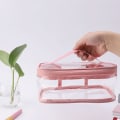 Pikkukuva 7 / 8: PVC Laukut Vetoketju Kosmetiikka Laukut VIININ PUNAINEN WINE RED