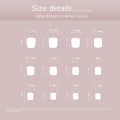 Pikkukuva 2 / 5: 24 kpl False Nails Short Square French JP2356