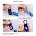 Miniatyrbillede 6 af 10: Cykellås Ciffer Password Kombinationslås SORT black