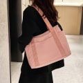 Miniatyrbillede 7 af 10: Taske Taske Lærred Håndtaske PINK pink