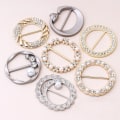 Miniatyrbild 6 av 10: 4st Scarf Spänne Scarf Ring GULD #02 #02 Gold #02-#02