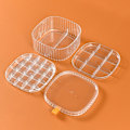 Miniatyrbilde 1 av 10: Smykkeskrin Oppbevaringsboks HVIT 3 LAG 3 LAG white 3 layers-3 layers