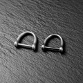 Miniatyrbilde 3 av 10: Solid karabinkrok D buestifter 9MMSHINY OVERFLATE BLANKENDE OVERFLATE 9mmShiny Surface