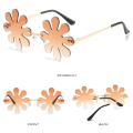 Miniatyrbillede 6 af 10: Flower Shape Solbriller Mode Solbriller SORT SORT Black