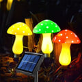 Miniatyrbild 9 av 10: 6-pack Solcells-Svamplampa Fairy String Lights RÖD Red