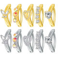 Miniatyrbillede 10 af 10: 3 Stk Mavestænger Navlestang GULD STYLE-3 STYLE-3 Gold Style-3-Style-3