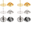 Miniatyrbilde 1 av 3: Pin Backs Backs with Blank Pins Blank Pins Clutch