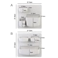 Miniatyrbillede 2 af 10: Opbevaringsstativ Diverse Opbevaringsholder LYS GRÅ A A light gray A-A