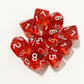 Pikkukuva 1 / 10: 10 kpl / set DND Dice Polyhedral Noppa PUNAINEN PUNAINEN Red