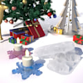 Miniatyrbilde 5 av 10: Snøfnugg lysestake Gips lysestake 1 1 1