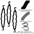 Miniatyrbillede 4 af 8: 10 stk Hair Bun Maker Magic Hair Styling Tools 10Pcs
