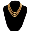 Miniatyrbillede 4 af 10: Chunky Choker Halskæde Chunky Chain Halskæde MULTICOLOR Multicolor