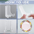 Miniatyrbillede 4 af 6: 2 stk Akryl Transparent Display Rack Transparent Opbevaringsrack 2 pcs