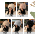 Miniatyrbilde 2 av 10: Fuskepelsbeanies Hat Plysj Liner Cap SVART black