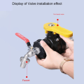 Miniatyrbilde 3 av 10: 1/2'' 3/4'' IBC Tank Dren Kran Adapter Connector S60X6 Til Hage Kran Bytte 1