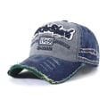 Miniatyrbillede 1 af 10: Broderi Baseball Caps Distressed Faded Cap NAVY navy