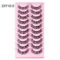 Miniatyrbillede 1 af 10: 10 par klyngevipper ligner extensions DIY10-5 DIY10-5 DIY10-5