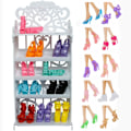 Miniatyrbillede 9 af 10: Dukkesko Skostativ RACK&10PAR RACK&10PAR rack&10pair