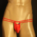 Pikkukuva 1 / 9: Seksikäs Bondage pikkuhousut stringit RED M red M
