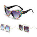 Pikkukuva 4 / 10: Steampunk Aurinkolasit Esteettiset aurinkolasit CAT EYE FRAME CAT Cat Eye Frame