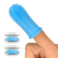 Miniatyrbillede 1 af 6: Baby Finger Tandbørste Silicon Tandbørste BLÅ 2 STK 2 STK Blue 2Pcs-2Pcs